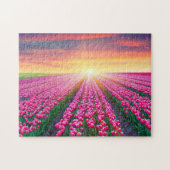 Game Puzzle-Tulip Field Legpuzzel (Horizontaal)