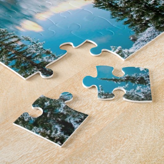Game Puzzle Winter Mountains Legpuzzel (Zijkant)