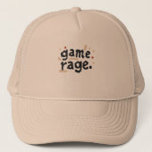Game Rage geactiveerd Gamer Gift Trucker Pet (Voorkant)