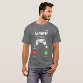 Game roept grappige gamer videogames gamen mannen t-shirt (Voorkant volledig)