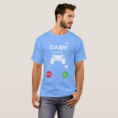 Game roept grappige gamer videogames gaming mannen t-shirt (Voorkant volledig)
