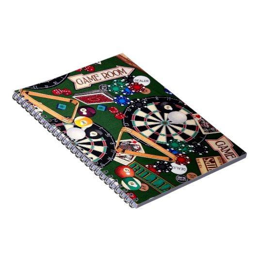 Game Room Billiards Notitieboek (Rechterzijde)