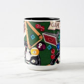 Game Room Billiards Tweekleurige Koffiemok (Center)