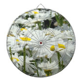 Game Room Dart Boards White Daisy Flowers Dartbord (Voorkant)