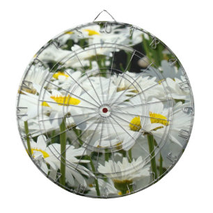 Game Room Dart Boards White Daisy Flowers Dartbord