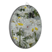 Game Room Dart Boards White Daisy Flowers Dartbord (Voorkant Links)