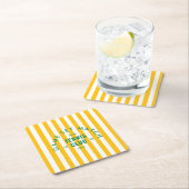 Game Set Match Après Tennis Club Yellow Stripe Kartonnen Onderzetters (Insitu)