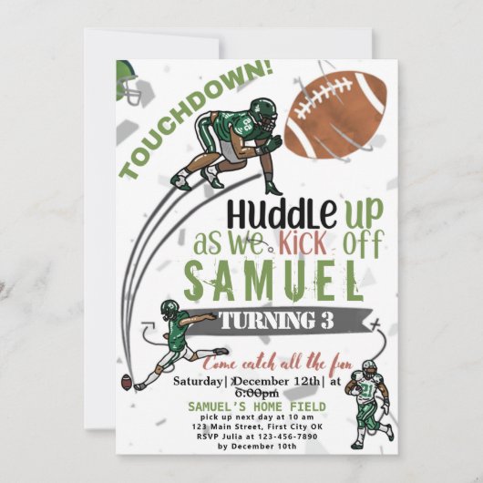 GAME, SET, MATCH! Birthday Invitation Kaart (Voorkant)