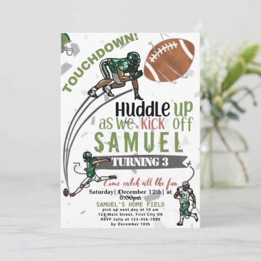 GAME, SET, MATCH! Birthday Invitation Kaart (Staand voorkant)