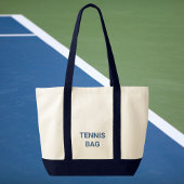 Game Set Match Blue Crest Tennis Tote Bag