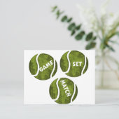 GAME SET MATCH BRIEFKAART (Staand voorkant)