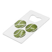 GAME SET MATCH CREDITKAART FLESSENOPENER (Achterkant Gekanteld)