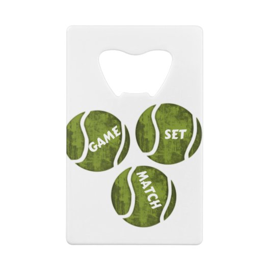 GAME SET MATCH CREDITKAART FLESSENOPENER (Achterkant)