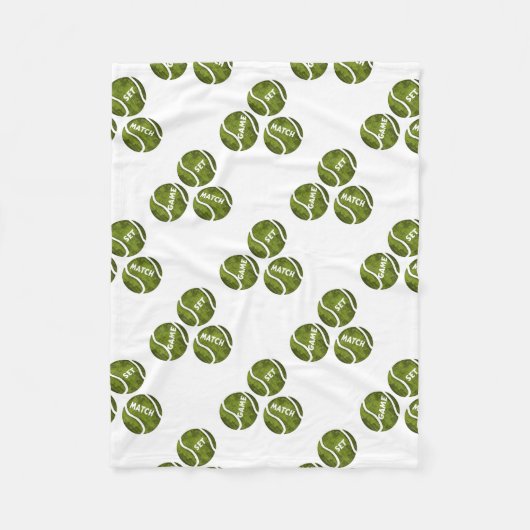 GAME SET MATCH FLEECE DEKEN (Voorkant)