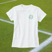 Game Set Match Groen Monogram Dames Tennis Wit T-shirt