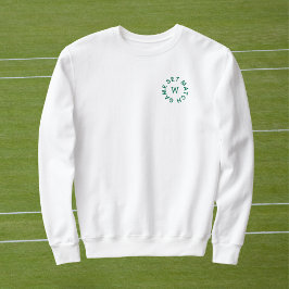 Game Set Match Groene Monogram Vrouwentennis Wit Trui
