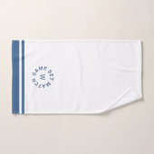 Game Set Match Monogram Blauwe Streep Tennis Handdoek (Handdoek)