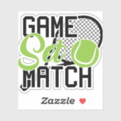 Game set match sticker (Vel)