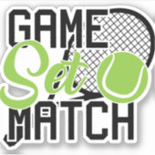 Game set match sticker (Voorkant)