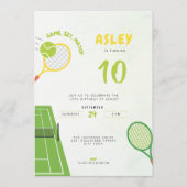 Game, Set, Match Tennis 10e Verjaardag Kaart (Voorkant)