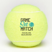 Game Set Match Tennisballen (Voorkant)