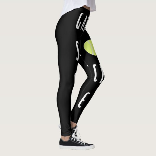 Game Set Match Wine Lover Tennis Player Leggings (Rechts)