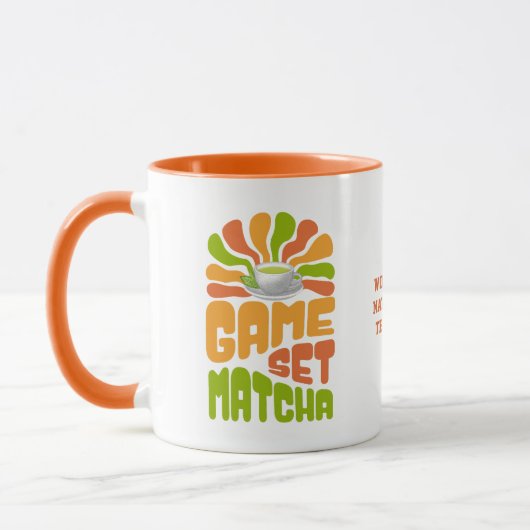 GAME SET MATCHA Fun Latte Drinker Mok (Links)