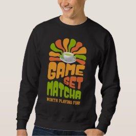 GAME SET MATCHA Fun Latte Drinker Trui