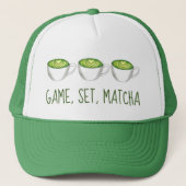 Game Set Matcha Green Tea Latte Foodie Trucker Pet (Voorkant)