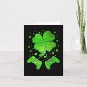 Game Shamrock St Patricks Dag Gamer Boys Mannen Kaart