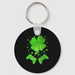 Game Shamrock St Patricks Dag Gamer Boys Mannen Sleutelhanger