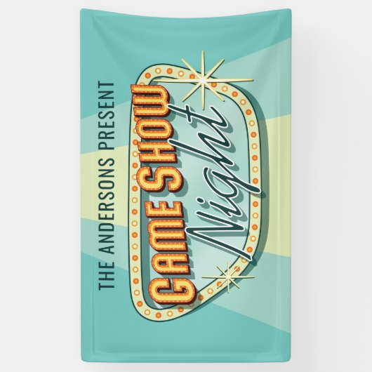 Game Show Night Party Banner (Verticaal)