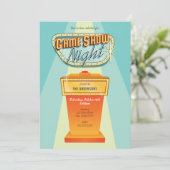 Game Show Night Party nodiging Kaart (Staand voorkant)
