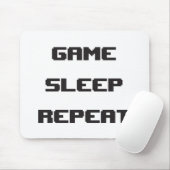Game Sleep Repeteren Mouspad Muismat (Met muis)
