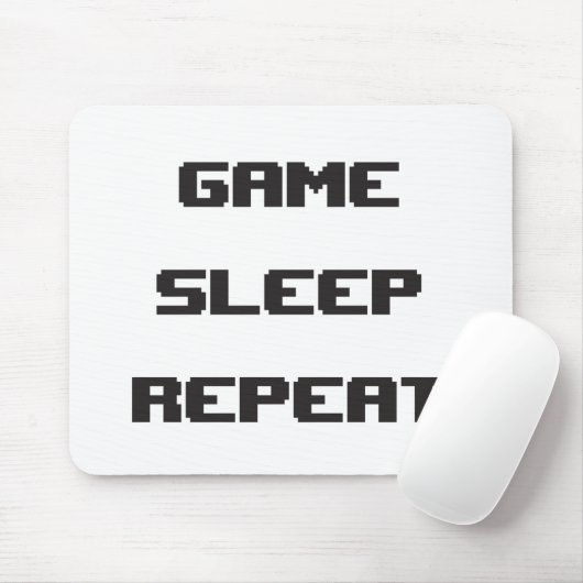 Game Sleep Repeteren Mouspad Muismat (Met muis)