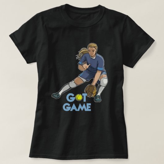 Game Softball-Shirt T-shirt (Design voorkant)