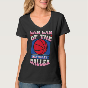 Game spel van de verjaardag baller basketbal thema t-shirt