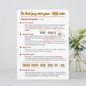 Game-spelregels voor grote afdrukken - Het spel af Kaart (Staand voorkant)