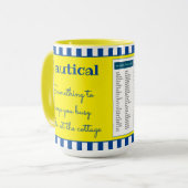 Game Stijl Nautisch Thema Mok (Voorkant links)