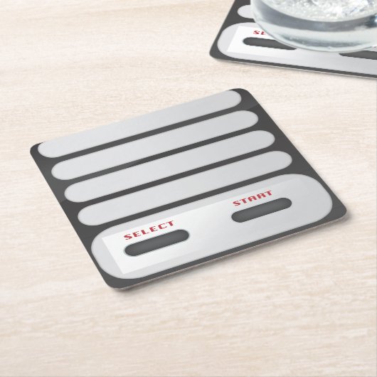 Game System Controller Kartonnen Onderzetters (Schuin)