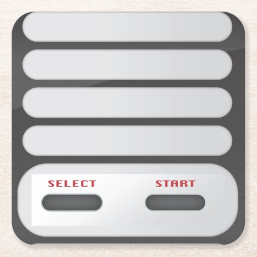 Game System Controller Kartonnen Onderzetters (Voorkant)