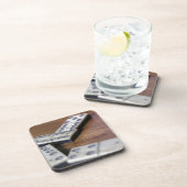 Game Table Domino Dominoes Wood Oud  spel Drankjes Onderzetter (Rechterzijde)