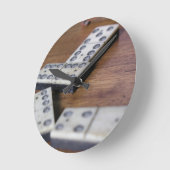 Game Table Domino Dominoes Wood Oud  spel Ronde Klok (Hoek)