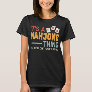 Game tegels Mah-Jongg Moeder Mahjong Vrouwen T-shirt