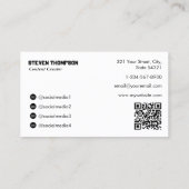 Game Tester Gamer Content Creator Volledige Foto W Visitekaartje (Achterkant)