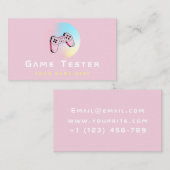 Game Tester Ontwikkelaar Holografische Controller  Visitekaartje (Voorkant / Achterkant)
