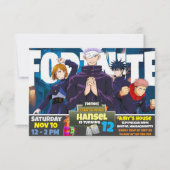 Game thema Uitnodiging (Voorkant)