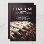 Game Time Football Uitnodiging (Voorkant / Achterkant)
