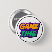 Game Time Sports Hype Motivatie Ronde Button 5,7 Cm (Voorkant /achterkant)