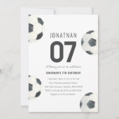 Game Time Voetbal Football Boy 7e Verjaardag Kaart (Voorkant)